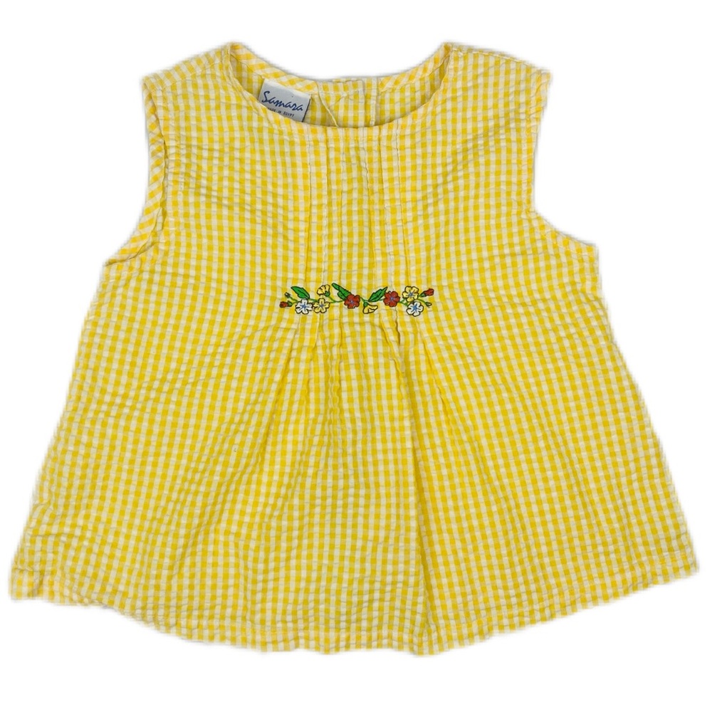 🐇 Samara yellow embroidered summer dress